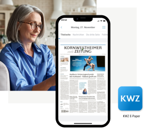 KWZ E-Paper NEU Digitale EZ auf einem Smartphone
